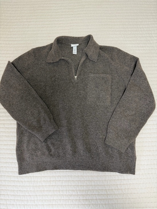 H&M Other - H&M Men's Zip-Front Sweater in Brown Heather